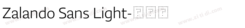 Zalando Sans Light字体转换